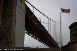 The Golden Gate and fog. This would be an ever changing sight.