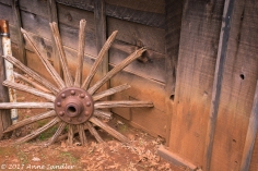 An old wheel spoke.
